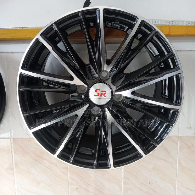 Rims Size 15/4/100 Black Silver and Black 6sporks