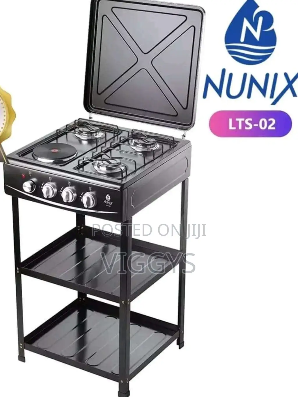 Classic Nunix Full Gas Cooker +Shelves