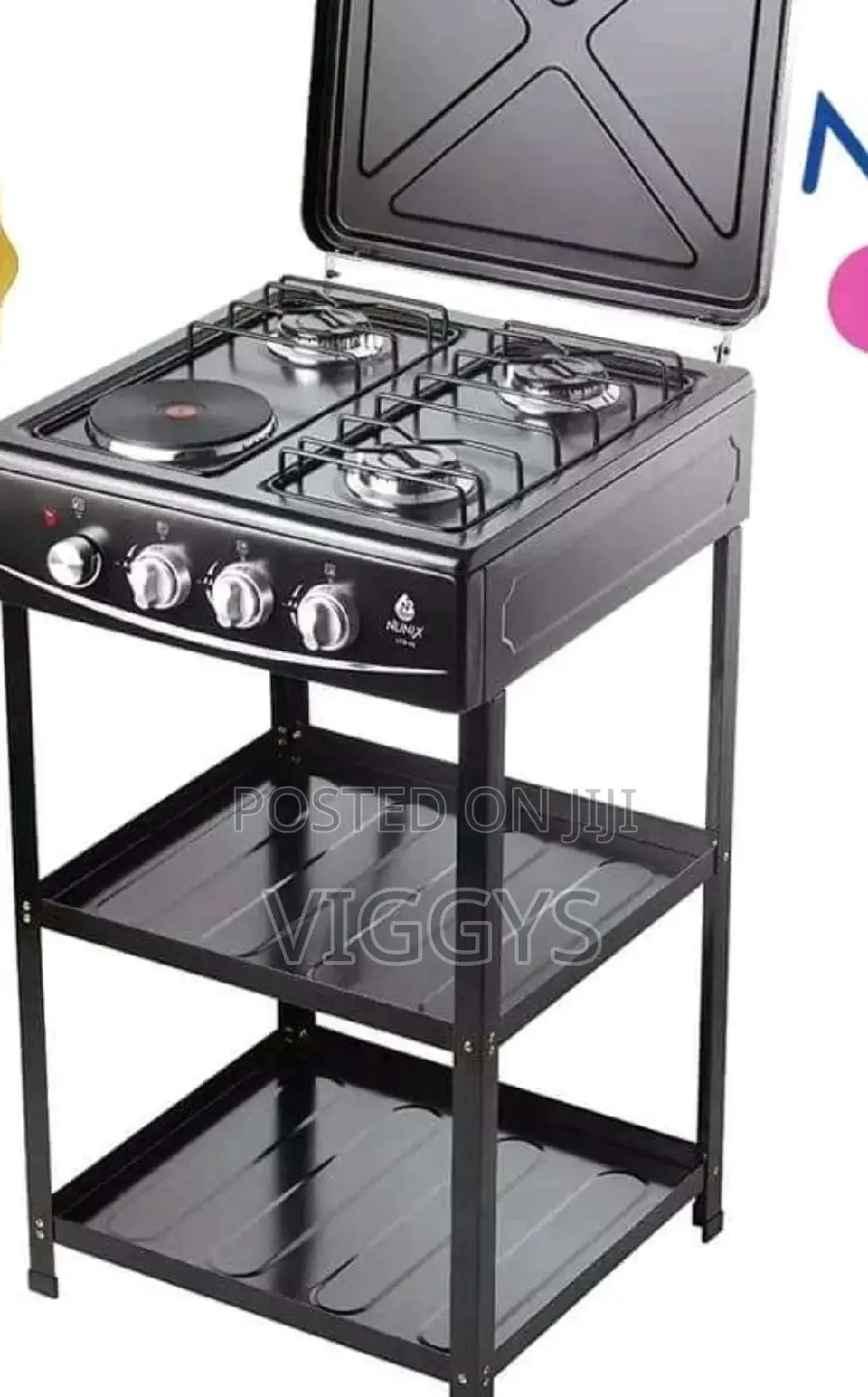Original Nunix Full Gas Cooker +Shelves