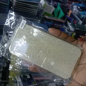 Clear Phone Case With Silver Glitter for iPhone 12/12 Pro