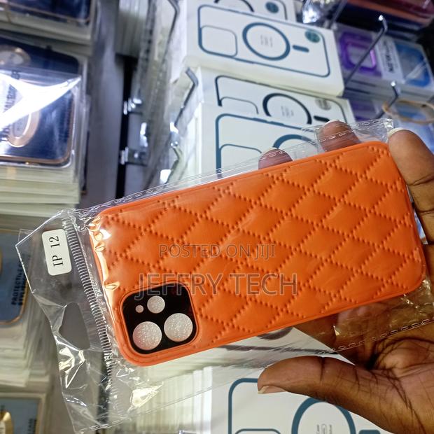 Business Soft Silicone Phone Cover,Brown,For iPhone 12 - thumbnail 3