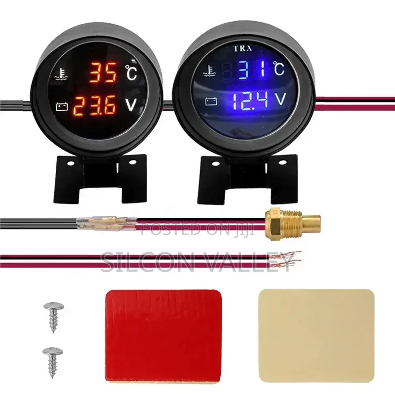 Car Temperature Gauge and Voltage Gauge