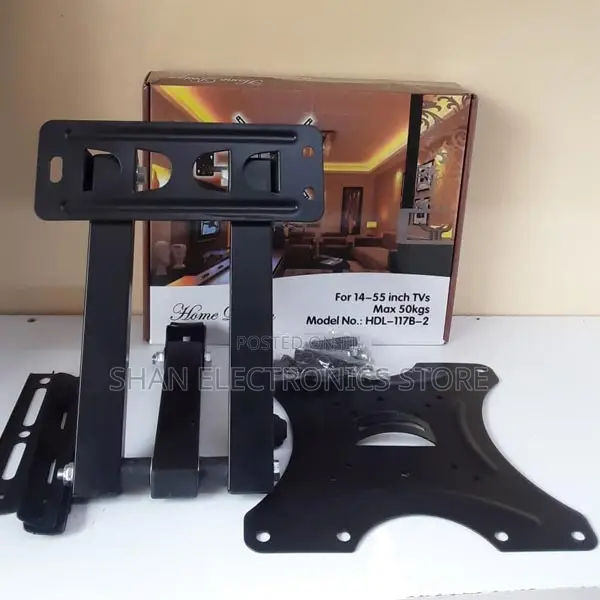 Home Design ROTATING 14-55" Blackfull Motion Swivels Bracket