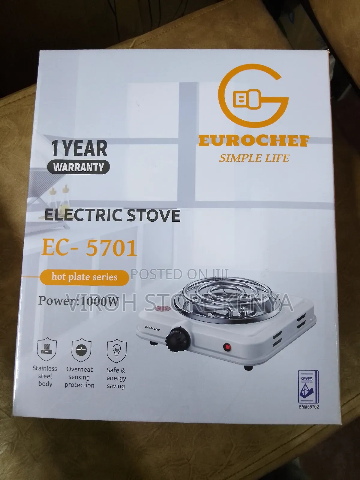 Eurochef Single Coil Cooker Electric Stove
