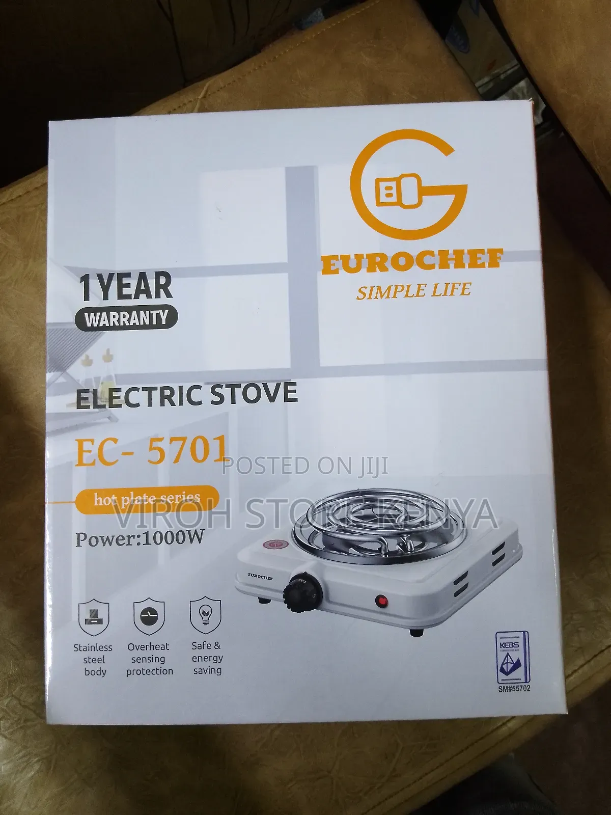 Eurochef Single Coil Cooker Electric Stove