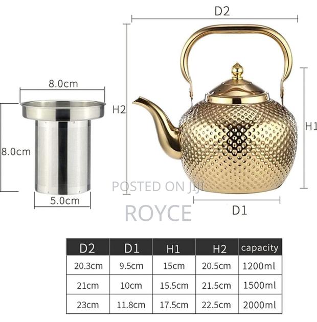 Stainless Steel Tea Pot With Infuser -2l - thumbnail 9