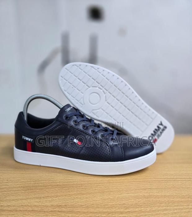 Navy Blue Tommy Hilfiger Smart Casual Sneakers for Men
