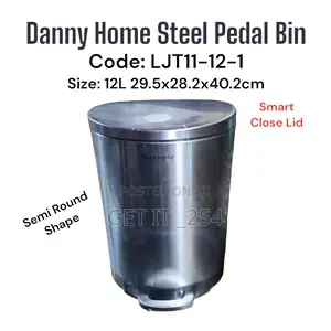  Arrival 
LJT11121 Danny Home Steel Pedal Bin 12ltrs