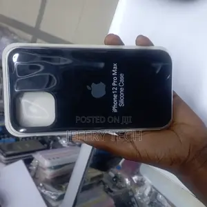 iPhone 12 Pro Max Black Soft Silicone Case