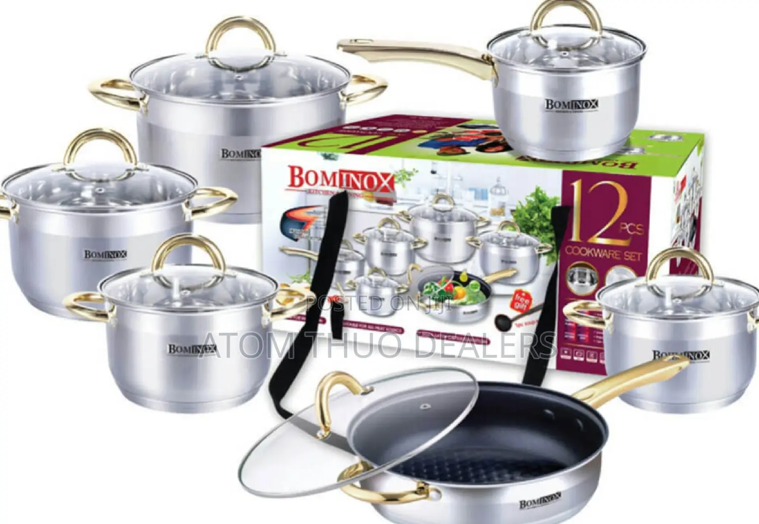 12pc Bominox Cookware,