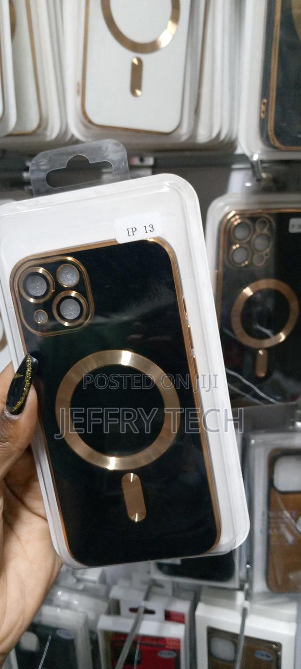 iPhone 13 and 14 Series Case - New Plating Magsafe Cover Wit - thumbnail 3