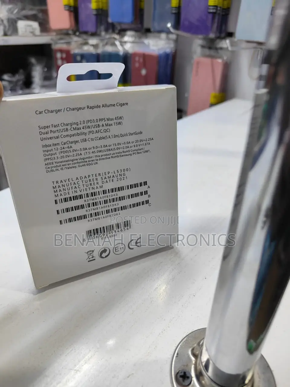 Car Charger.Original Samsung Super Fast Charger.(45watts)