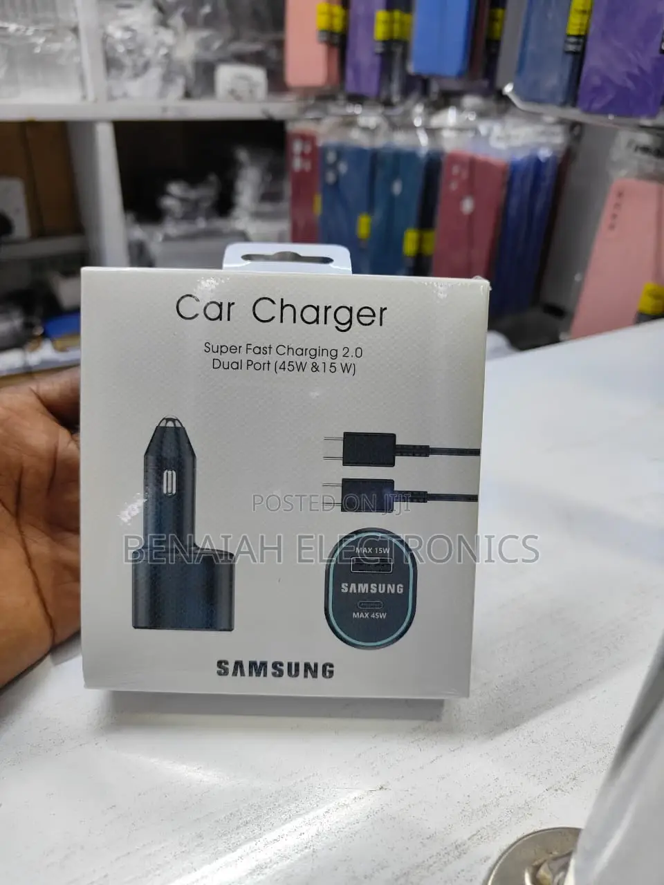 Car Charger.Original Samsung Super Fast Charger.(45watts)