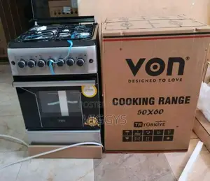 Brand New Von Hotpoint 50 by 60, 3G+1E Free Standing Cooker