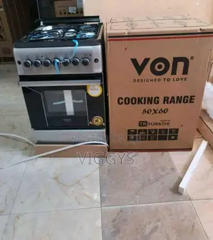 New Model Von Hotpoint 50 by 60, 3G+1E Free Standing Cooker
