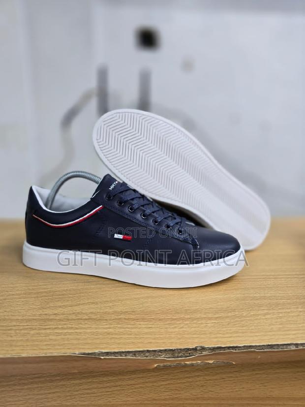 Navy Blue Tommy Hilfiger Smart Casual Sneakers - thumbnail 3