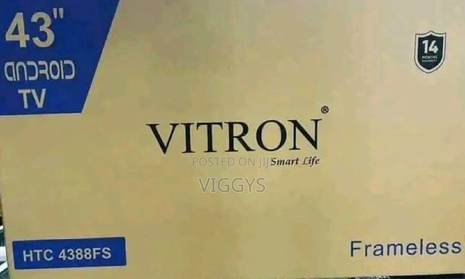 Quality Vitron 43 Inches Smart Android Frameless