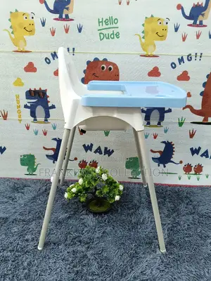 Blue and White Baby Feeding Chair