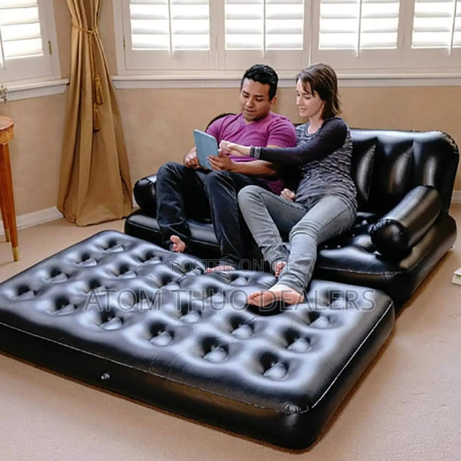 2 Seater Bestway Inflatable Pullout Sofa With Electric Pump