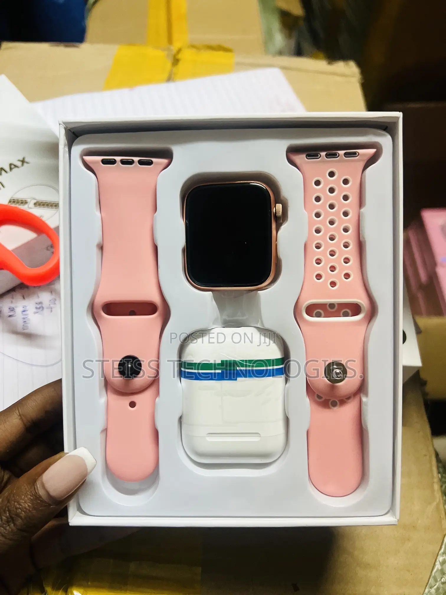 W26 Promax Pink Smartwatch.
