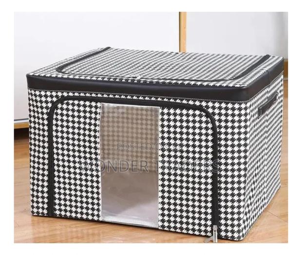 " Cloth Storage Box With Dust Proof Cover" - main view