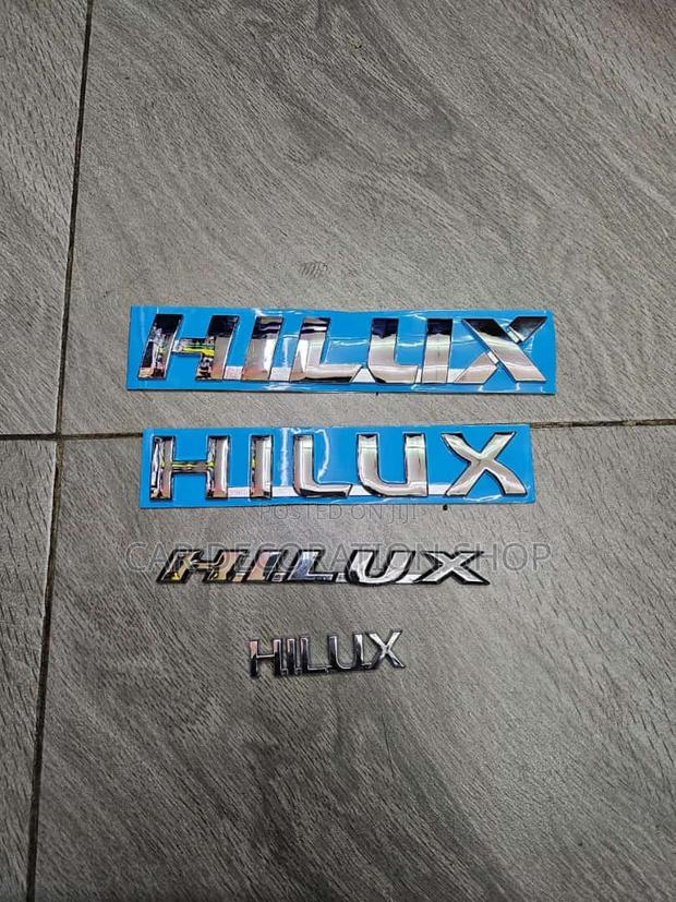Hilux Badges in Different Sizes - main view
