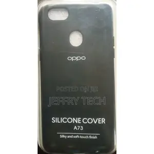 Oppo A73 Silicon Back Case - Black