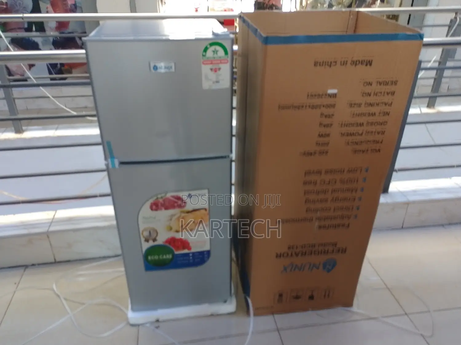 Nunix 138l Double Door Fridge Energy Efficient BCD-138