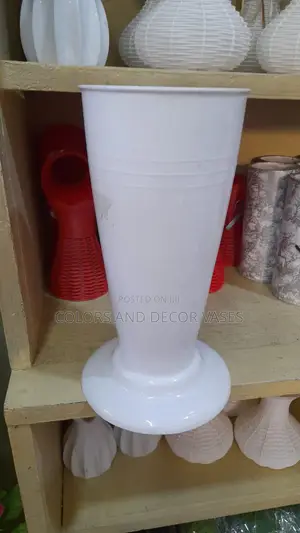 Plastic Vase White