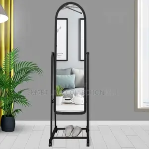 *A34 Dressing Mirror With Wheels and Storage