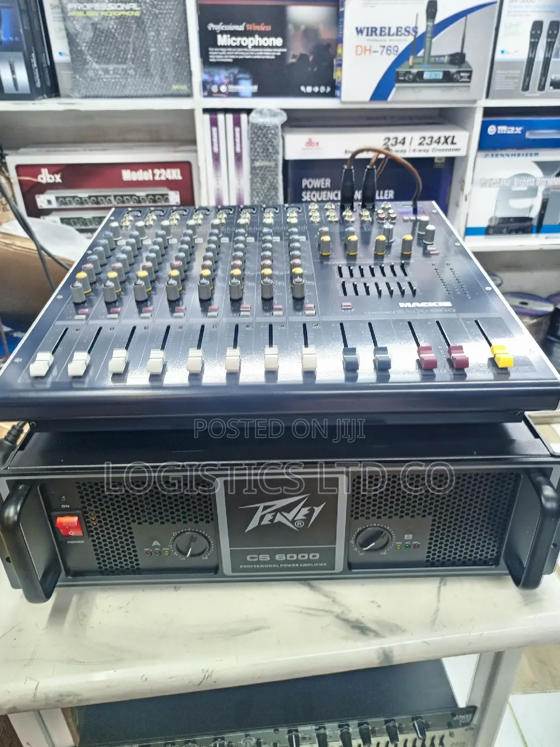 Public Address Peavey Cs6000 Amplifier+8 Channel Sound Craft