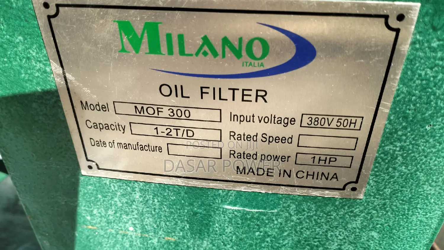 Mop 100 Screaw Oil Extractor Machine.