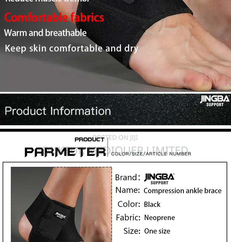 Adjustable Ankle Support Universal Size 1pc