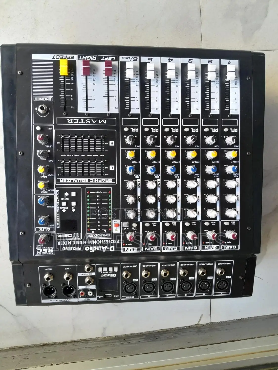 Powered Mixer Professional D-Audio 6 Channel Bluetooth