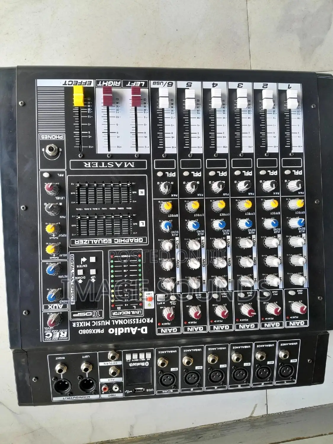 Powered Mixer Professional D-Audio 6 Channel Bluetooth