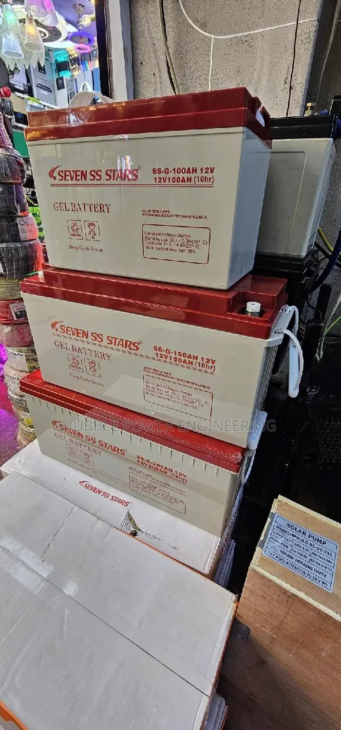 100ah 150ah 200ah Gel Battery Seven Ss Stars