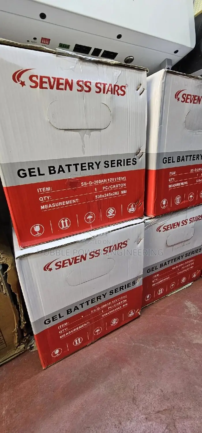 100ah 150ah 200ah Gel Battery Seven Ss Stars