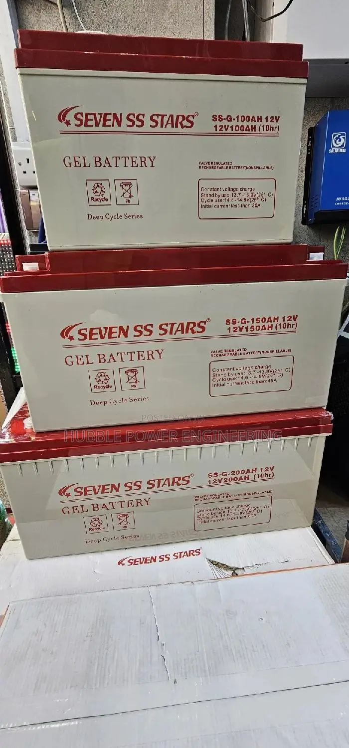 100ah 150ah 200ah Gel Battery Seven Ss Stars