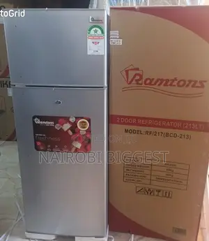 Ramtons Double Door 213litres Silver Excellent Refrigerator