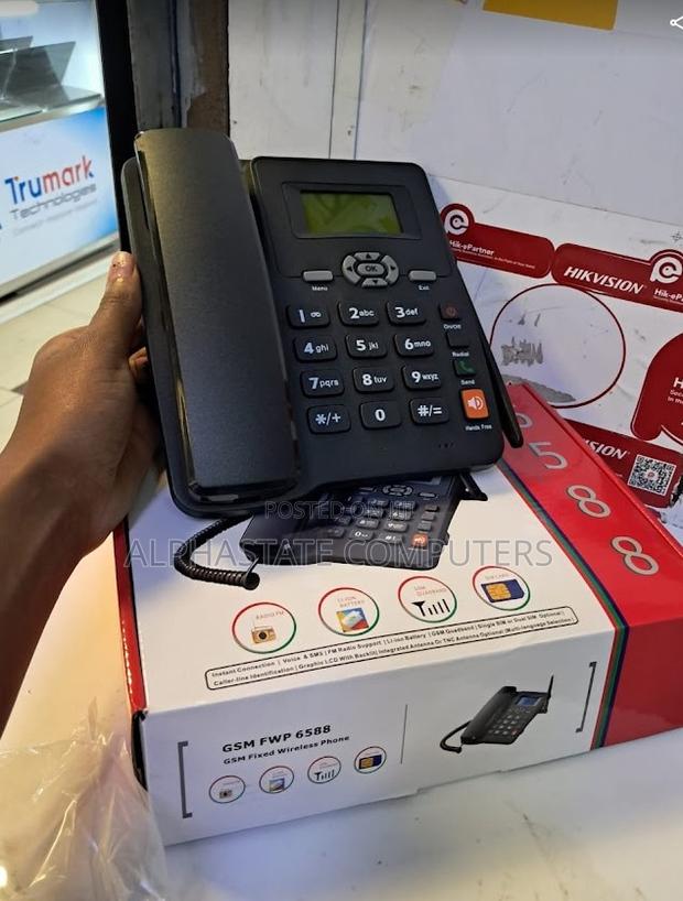 Landline Phone GSM 6588 SIM Card Based Landline New - main view