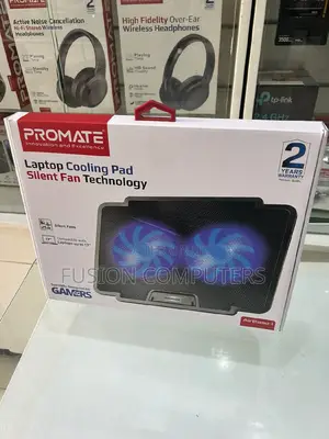 Promate Laptop Cooling Pad With Silent Fan – Airbase-1