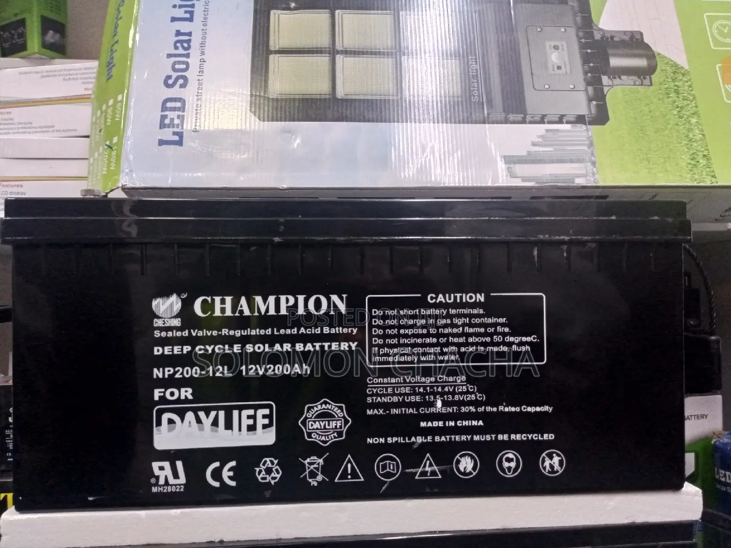 Champion Dayliff 200ah 12v Deep Cycle Battery
