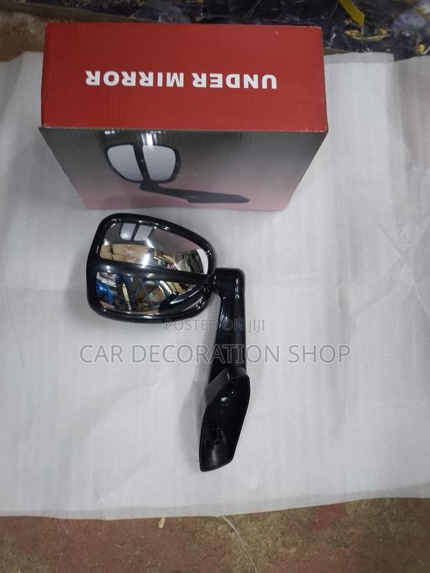 Universal White Bonnet Wind Fender Mirror - thumbnail 3