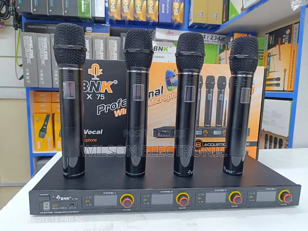 BNK X 75 Wireless Microphone. 4 in 1