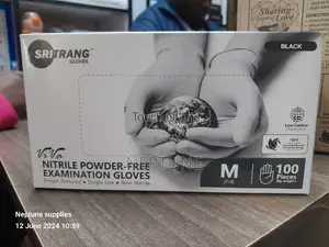 Nitrile Powder Free Black Gloves
