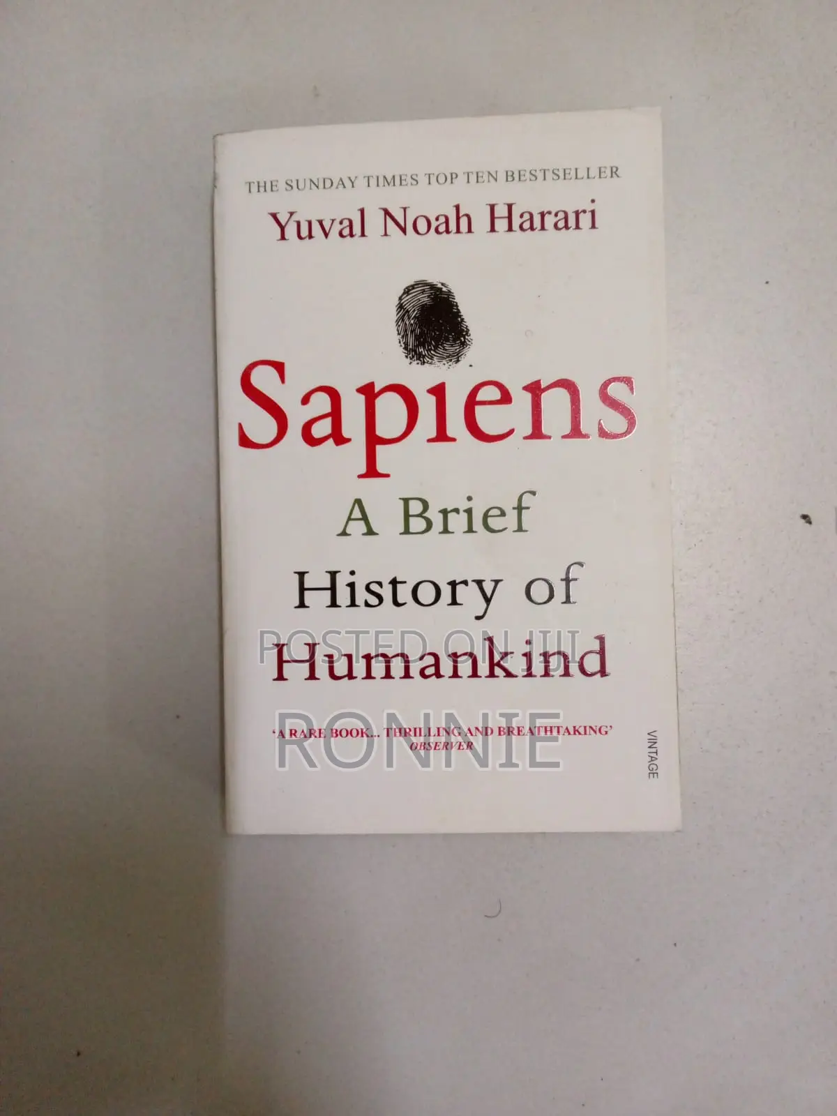 Sapiens Book by Yuval Noah Harari