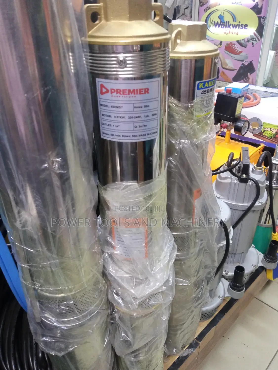 Premier 0.5hp Submersible Pump 50m Head Model 4sdm3/7