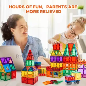 Magnetic Tiles Building Blocks Toy Gift Kids Children 46 PCS