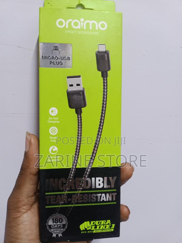 Oraimo Micro USB Cable Fast Charging 1metres Long - main view