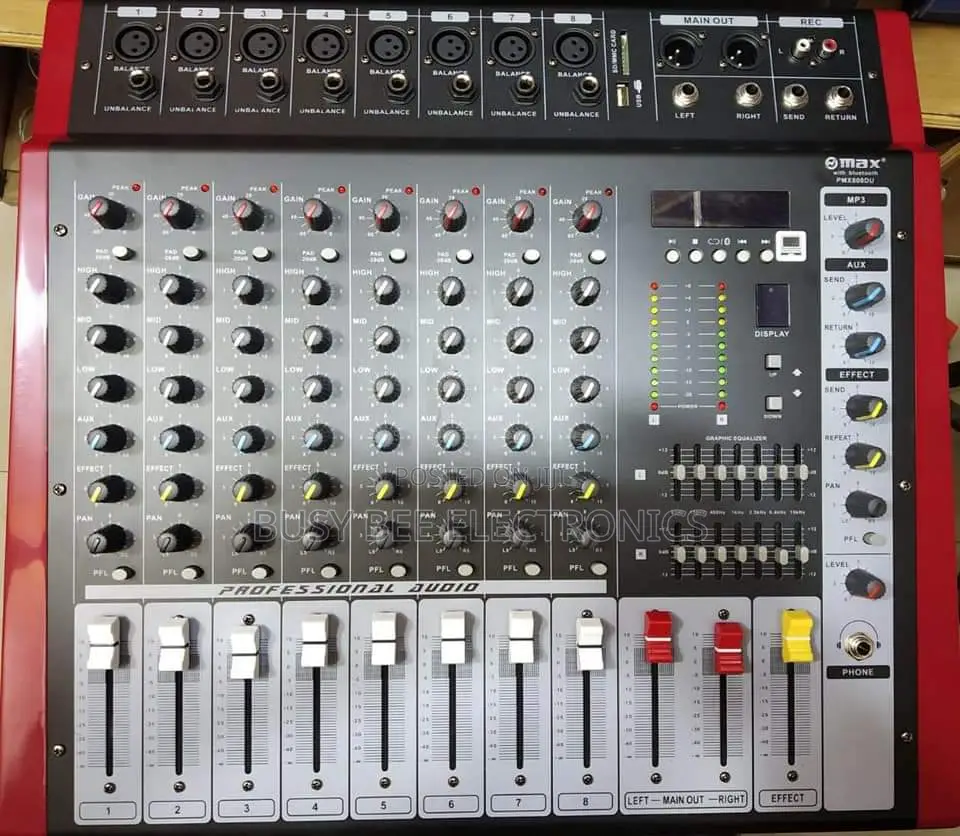 PMX 808 Du 8ways Powered Mixer